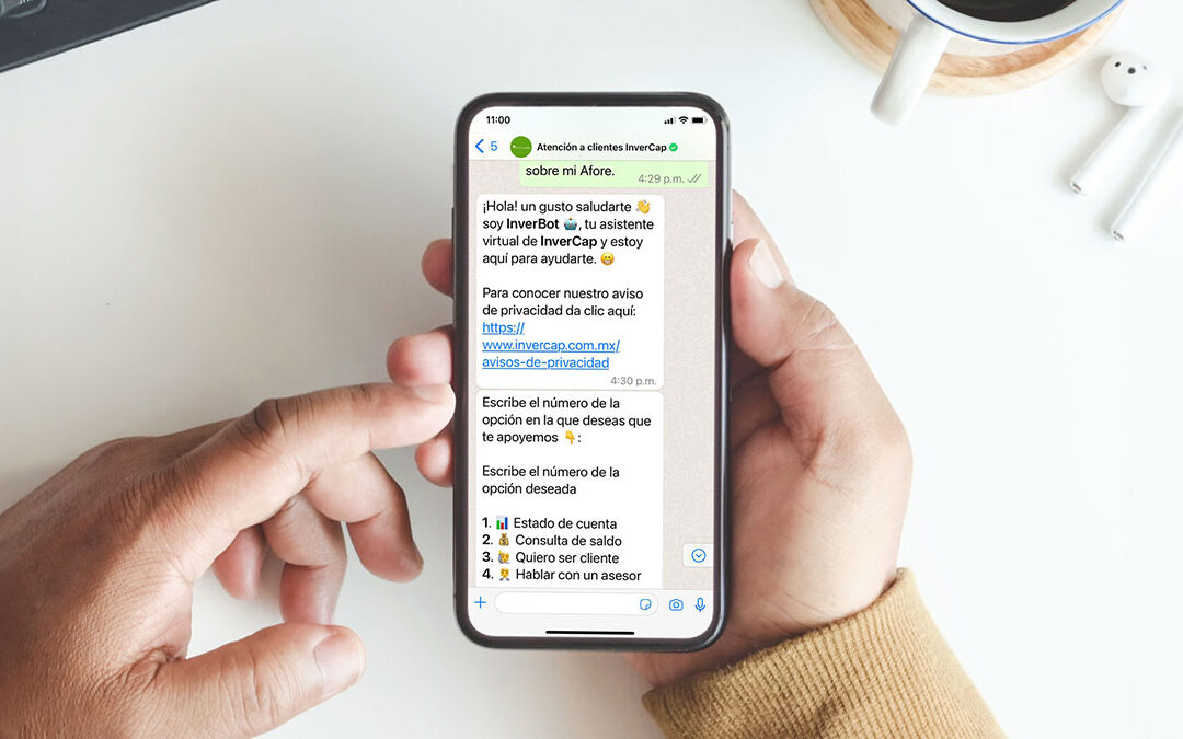 Conoce todo lo que puedes hacer a través de nuestra atención por WhatsApp